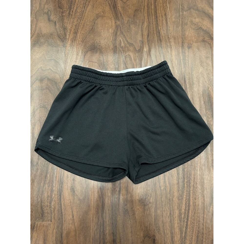 Under Armour Black Girls' Athletic Mesh Shorts